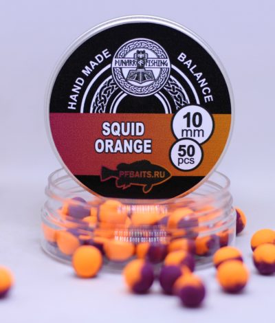 Squid/ Orange (кальмар/ мандарин) 10 мм 50 шт