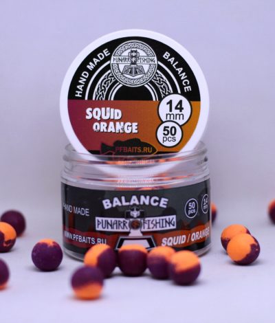 Balance Squid/ Orange 🦑🍊(кальмар/ мандарин) 14 мм