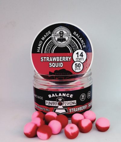 Balance Strawberry/ Squid 🍓🦑 ( клубника / кальмар) 14 мм